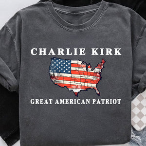 Pray for Charlie Kirk Comfort Colors Shirt, Patriotic Charlie Kirk T-Shirt, Human Rights Shirt 682832