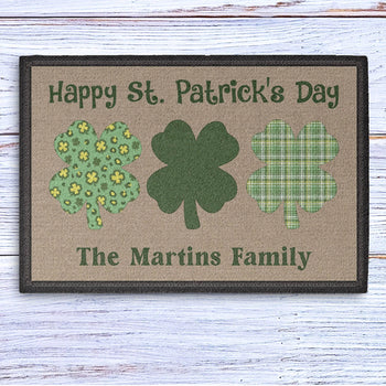 St. Patrick's Day Personalized Doormats T107