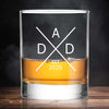 New Dad Whisky Glass With EST Year | Custom First Time Dad Gift | Personalized Whisky Glass for Father’s Day, Established Daddy Drinkware 682258