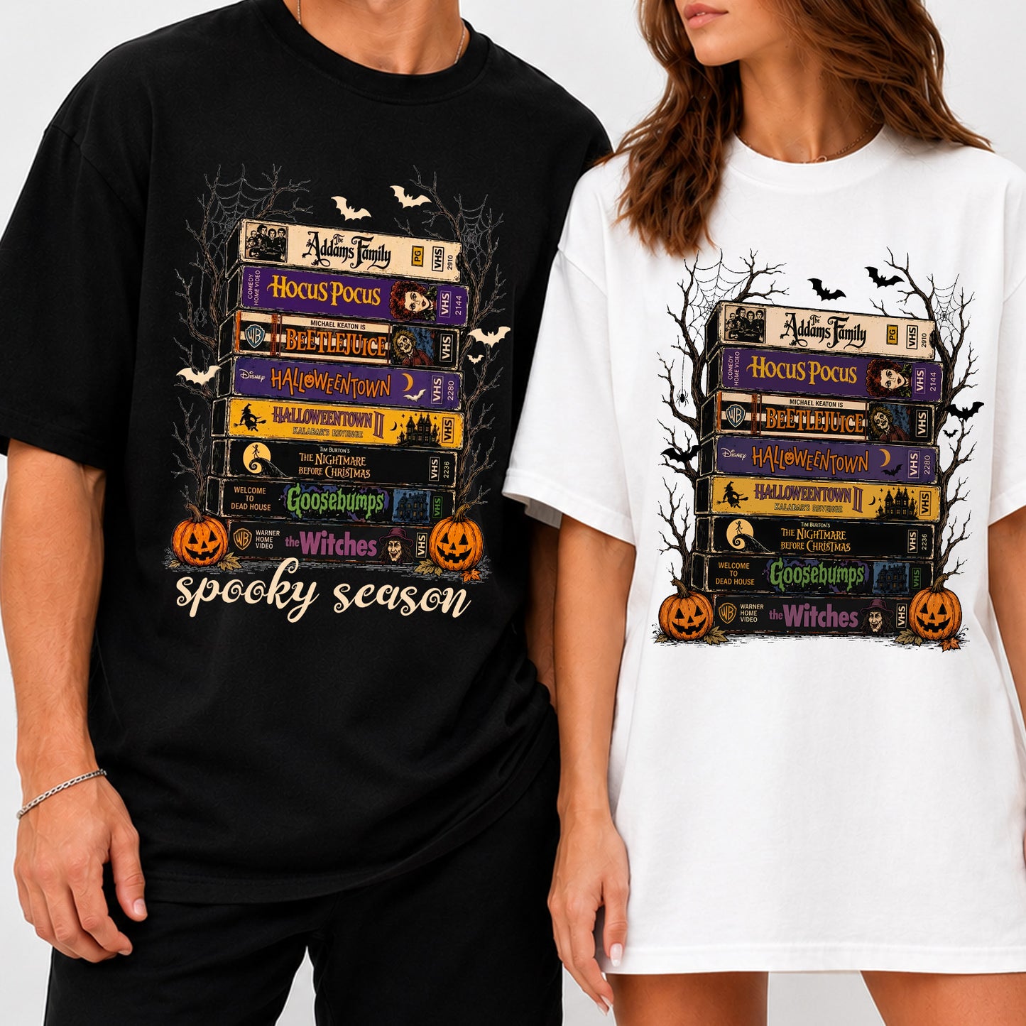 Vintage Halloween VHS Shirt, Retro Spooky Season Tee, Classic Horror Movie Graphic Shirt, Halloween Tee 685661