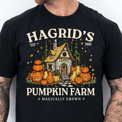 Hagrid's Pumpkin Patch Shirt, Wizard Halloween Tee, Pumpkin Farm Shirt, Spooky Season Gift 685840