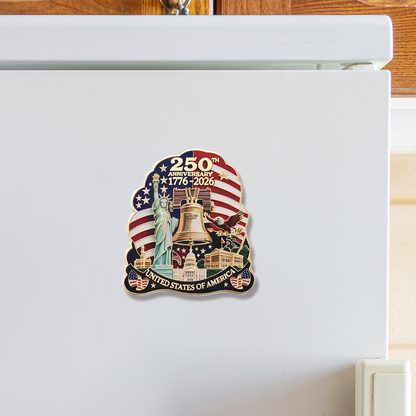 USA 250th Anniversary Fridge Magnet | Patriotic 4 Of July Fridge Decor 685221