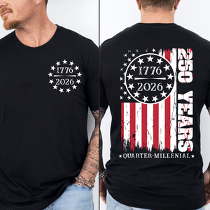 America 250 Years Anniversary Pocket & Back Shirt, Patriotic Fourth Of July Shirt 684897