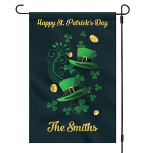 Happy St Patricks Day Personalized Custom Garden Flag C128