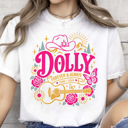 Dolly Parton Forever & Always Memorial Shirt, Vintage Country Music Tribute Tee 686073