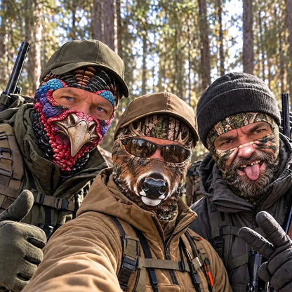 Personalized Funny Realistic Buck, Turkey Head Balaclava Mask, Gag Gift For Hunter 686588 WFD