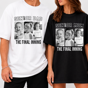 Custom Photo Senior Dad & Mom 2027 Shirt, Personalized Graduation Tee, Proud Senior Parents Gift 685800