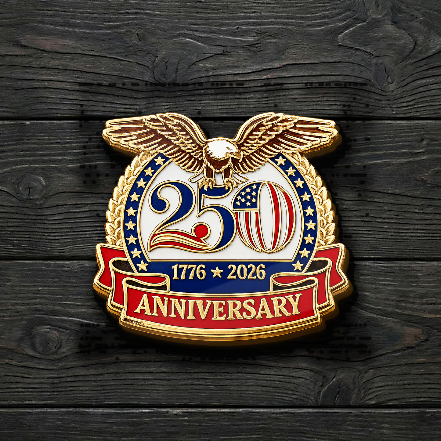 USA 250th Anniversary Eagle Lapel Pin Pack Of 10, Patriotic 1776–2026 Semiquincentennial Keepsake Gift 685061