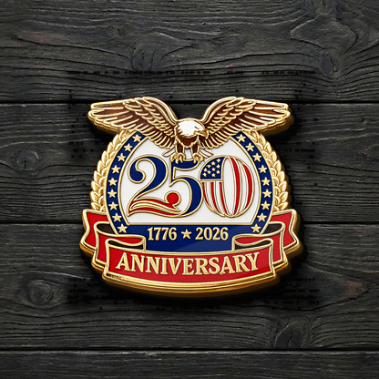 USA 250th Anniversary Eagle Lapel Pin Pack Of 10, Patriotic 1776–2026 Semiquincentennial Keepsake Gift 685061