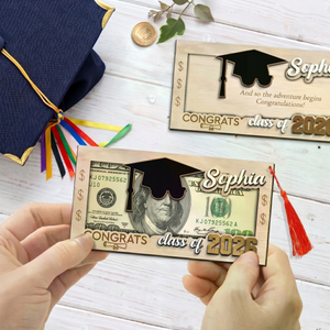 Personalized Graduation Money Holder With Tassel, Class Of 2026 Graduation Cash Holder Gifts 684824