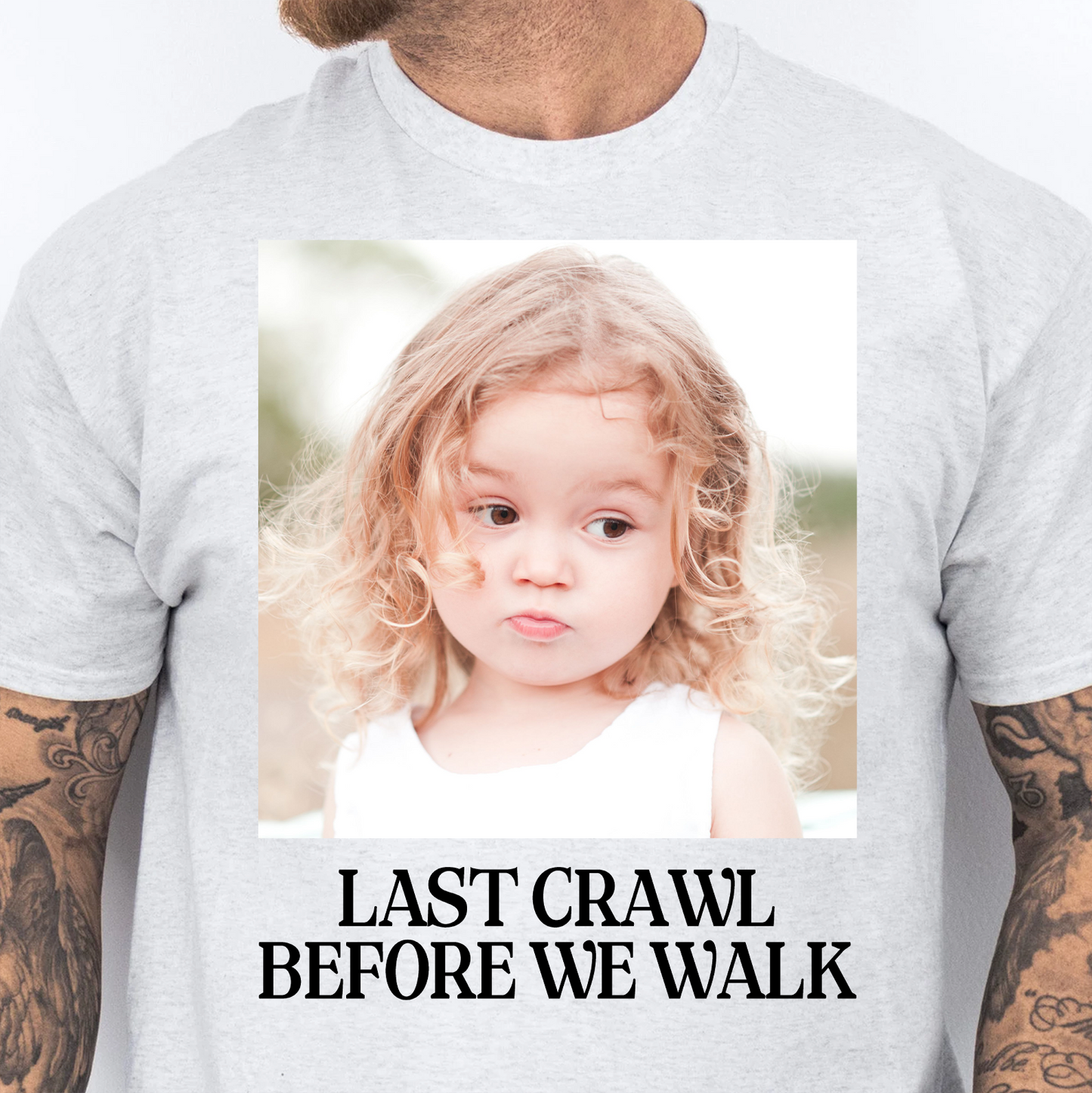 Custom Photo Last Crawl Before We Walk Bright Shirt | Personalized Graduation Gift 684867
