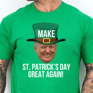 Donald Trump Make St. Patrick's Day Great Again Dark Shirt, Trump T-Shirt, Funny Trump St Patrick's Day Shirt, Irish Shirt 681884- GOP