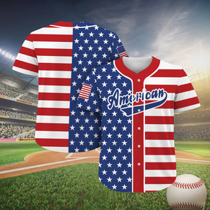 Personalized USA 250th Anniversary Baseball Jersey, Patriotic American Flag Tee, 4th Of July Gift 685307