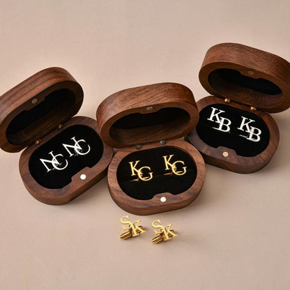Custom Groomsmen Cufflinks | Personalized Cufflinks | Initial Cufflinks For Men | Gift For Man 684777