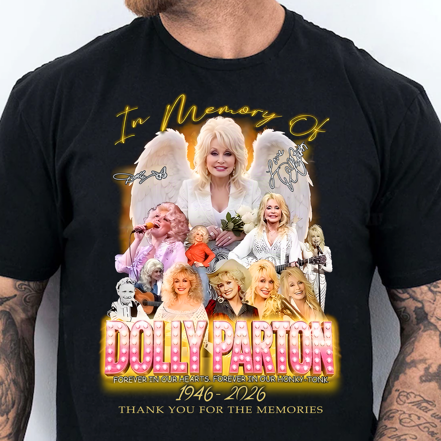 In Memory Of Dolly Parton Memorial Shirt - Retro Country Graphic Tee 686041