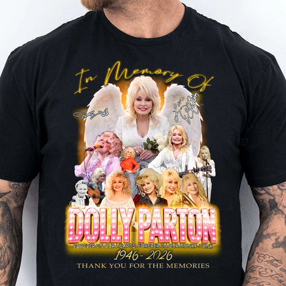 In Memory Of Dolly Parton Memorial Shirt - Retro Country Graphic Tee 686041