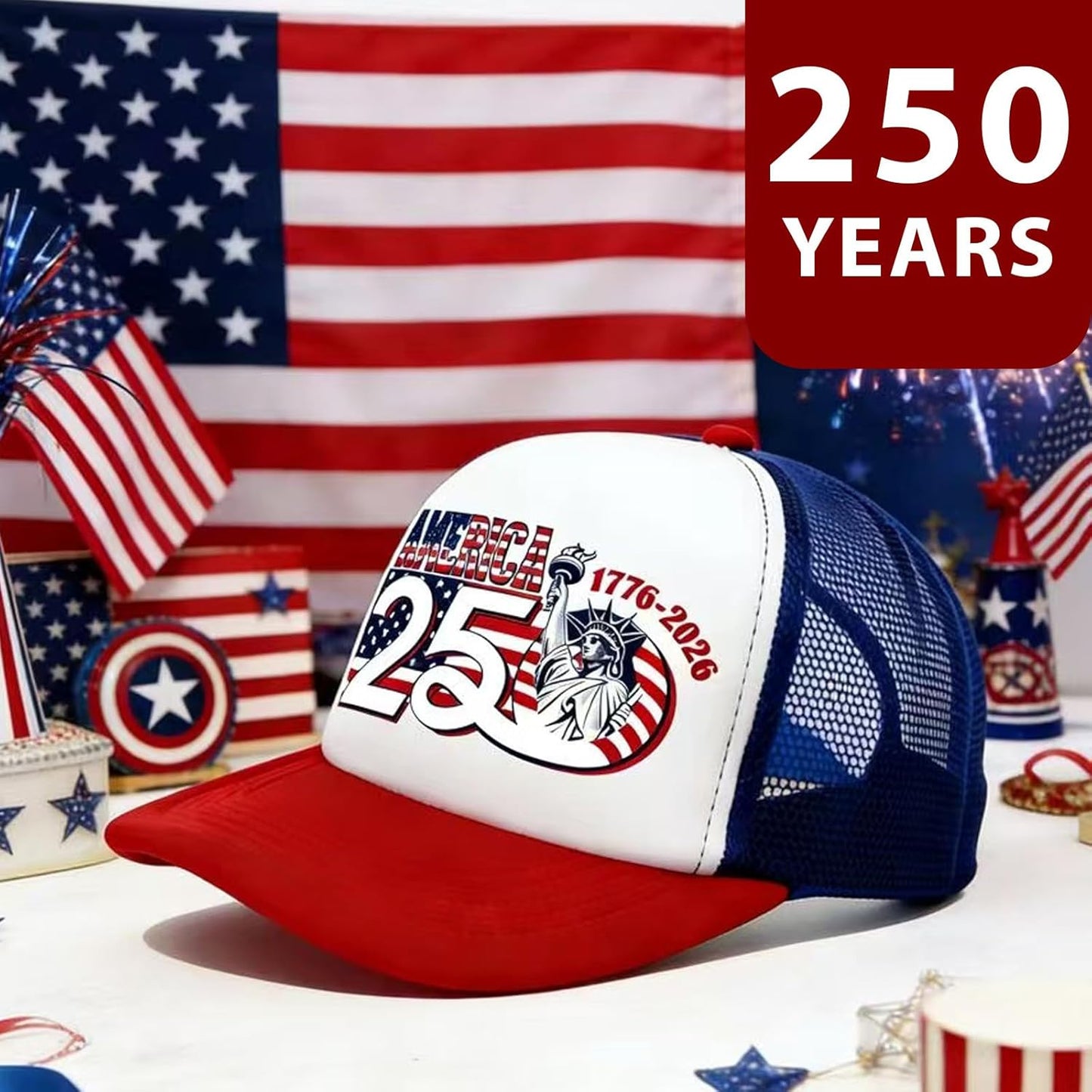 USA 250th Anniversary Cap | Independence Day Cap | Patriotic 4th Of July Gift 685340
