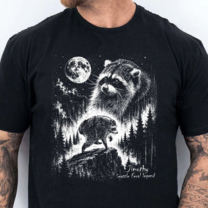 Vintage Jimothy Raccoon Seattle Feral Legend Dark Shirt, Funny Raccoon Tee 685682