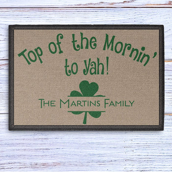 St. Patrick's Day Personalized Doormats T105