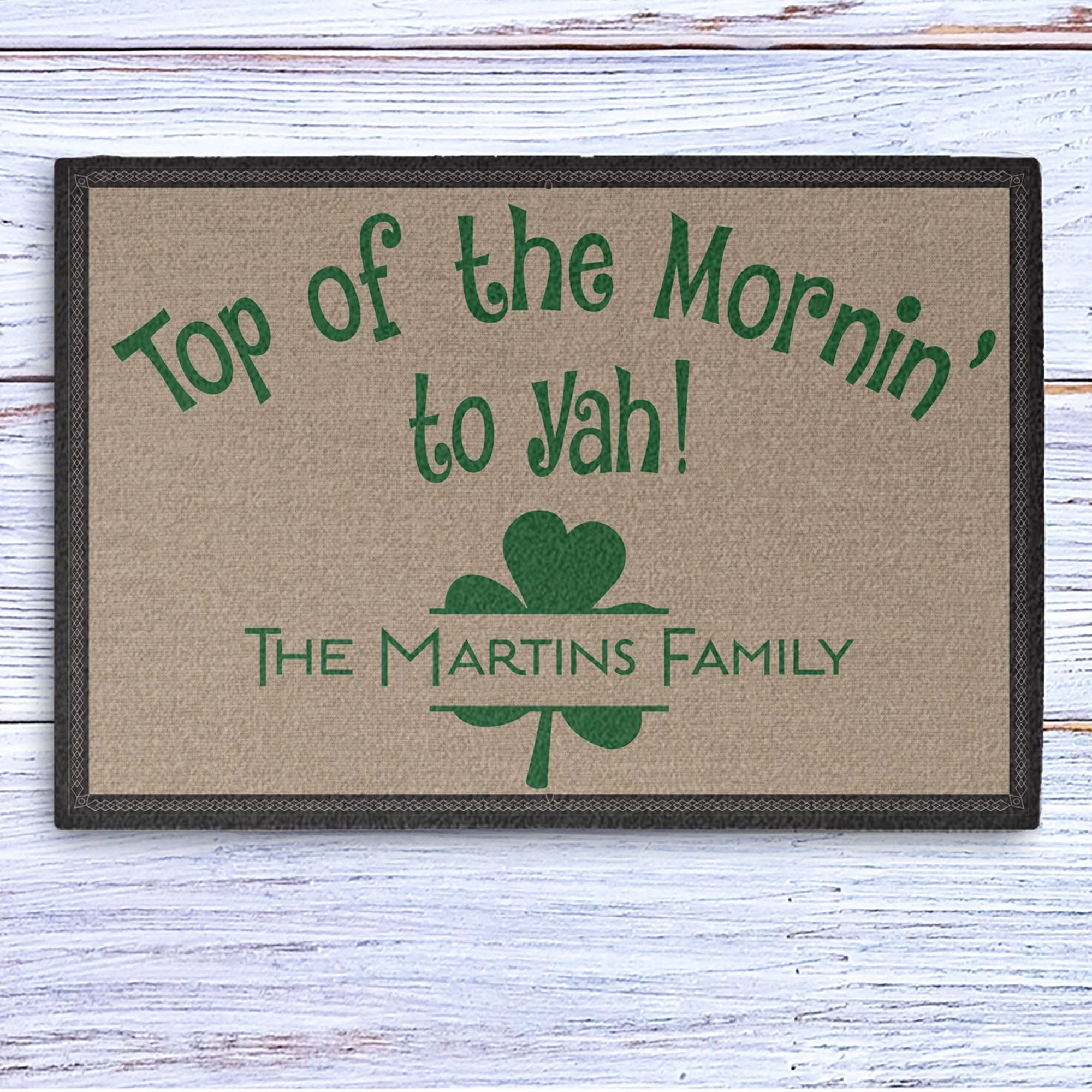 St. Patrick's Day Personalized Doormats T105