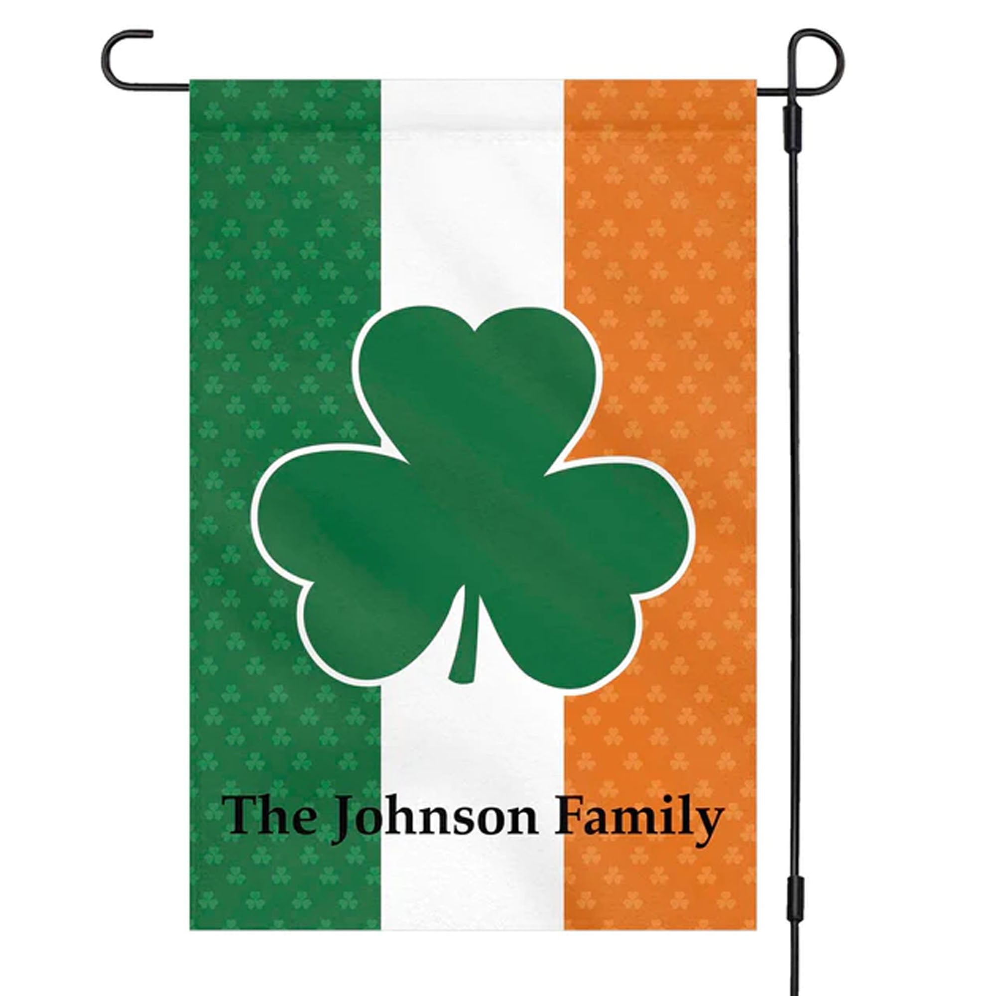 St Patricks Day Personalized Custom Garden Flag H133