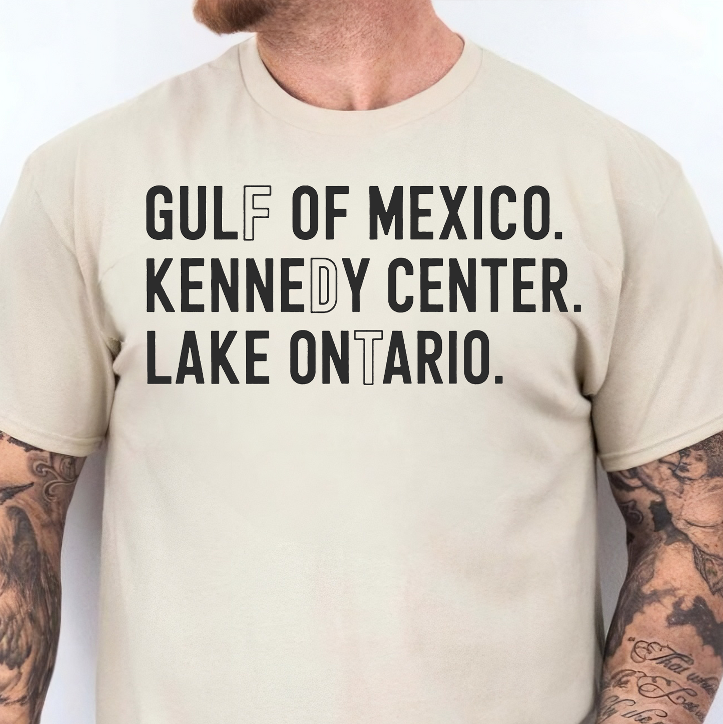 Gulf Of Mexico Kennedy Center Lake Ontario Bright Shirt - Subtle FDT Anti Trump Tee 686116
