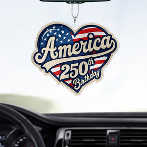 America 250 Years Anniversary Car Ornament | Patriotic Car Decor | America 250 Celebration Gift 684517
