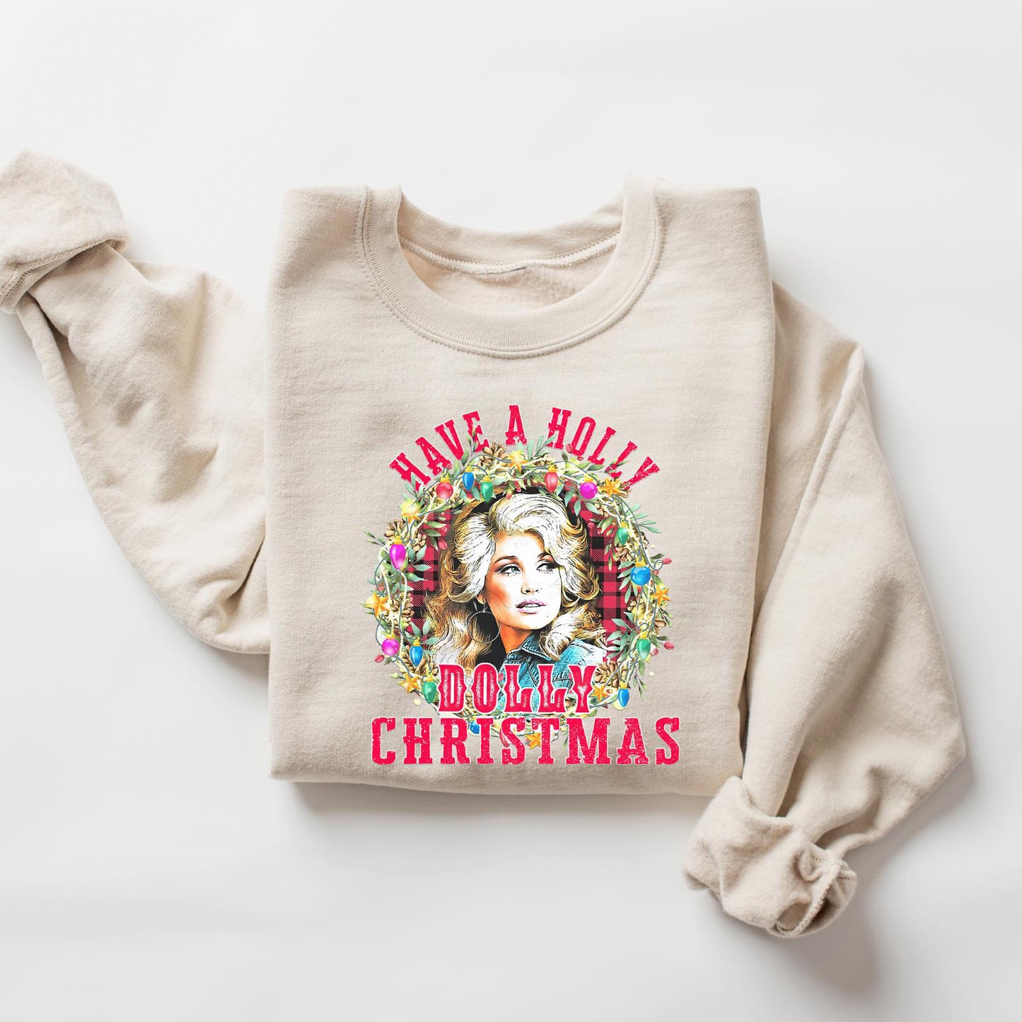 Have A Holly Dolly Christmas Bright Sweater | Dolly Parton Memorial Holiday Sweatshirt | Country Music Legend Tee 686087 WFD