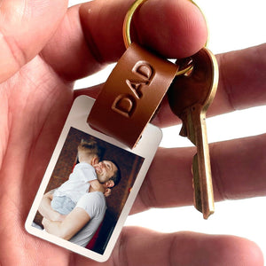 Custom Dad Photo Keychain | Personalized Keychain Gift For Dad | Father’s Day Gift 685042