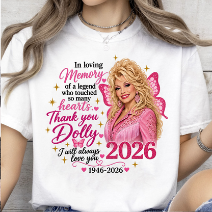 Dolly Parton Memorial Bright Shirt | I Will Always Love You Holiday Tee | Country Music Legend Tribute Gift 686067