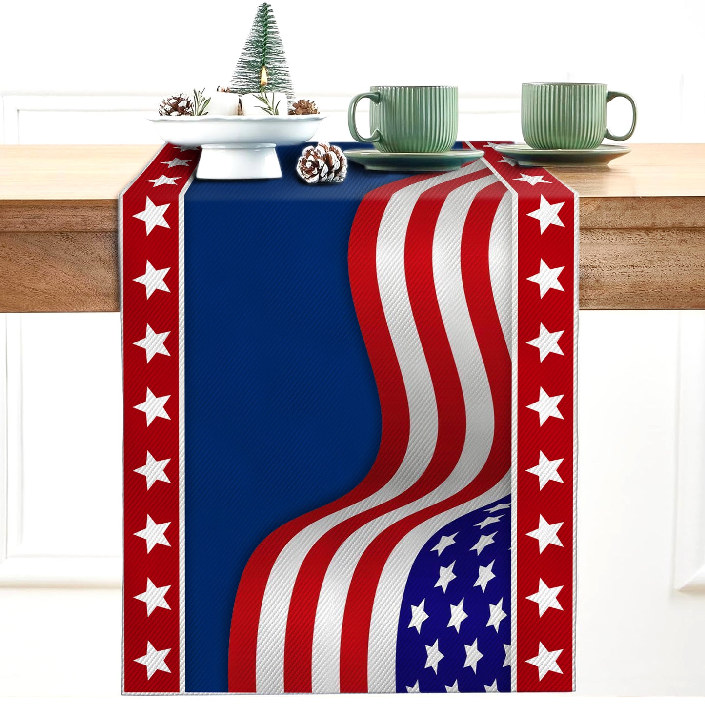 250 Years USA Patriotic Table Runner | America 250th Anniversary 1776–2026 Decor | Independence Day Table Decoration 683634