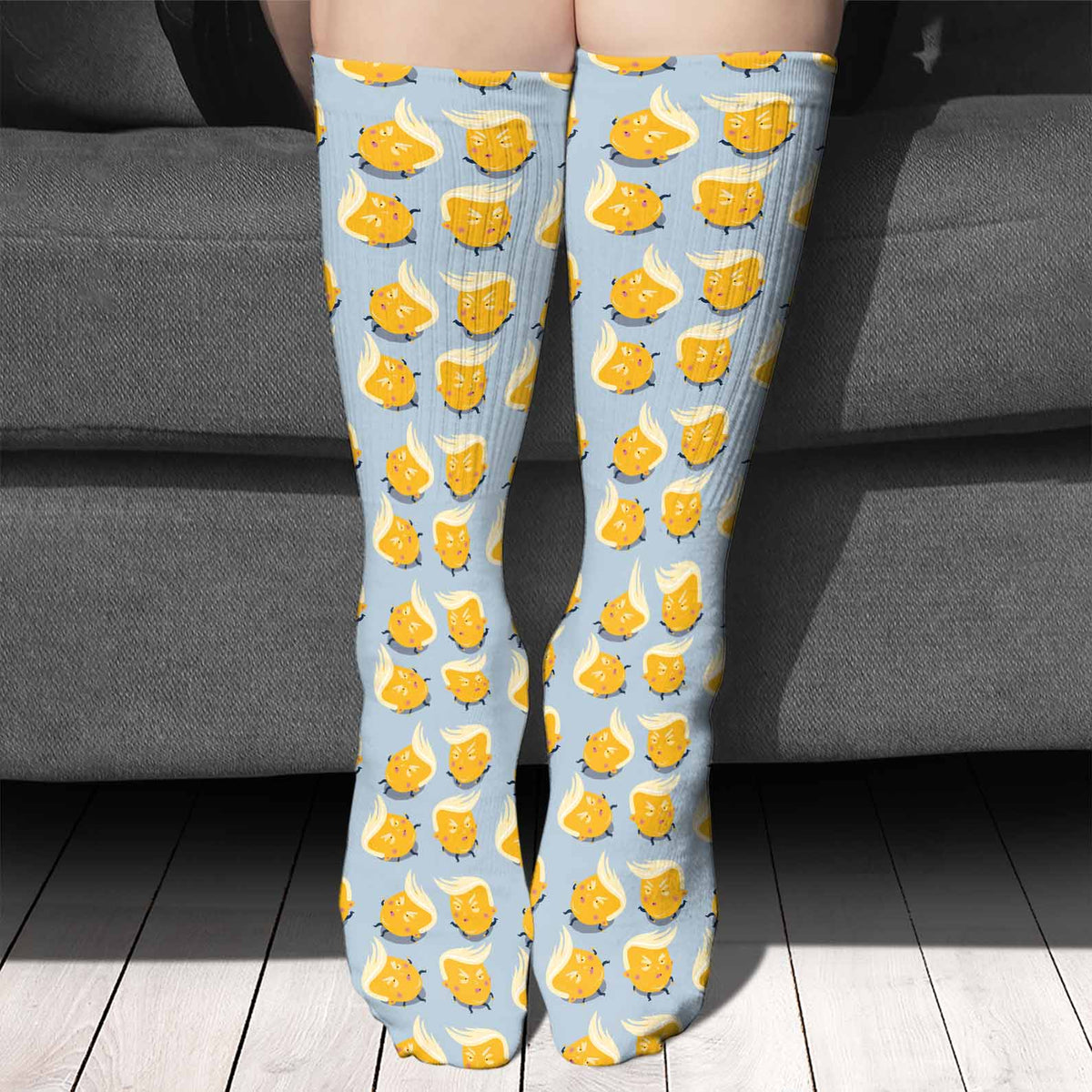 Funny Cartoon Trump Socks, Trumpy Tanty Political Gag Gift 686289