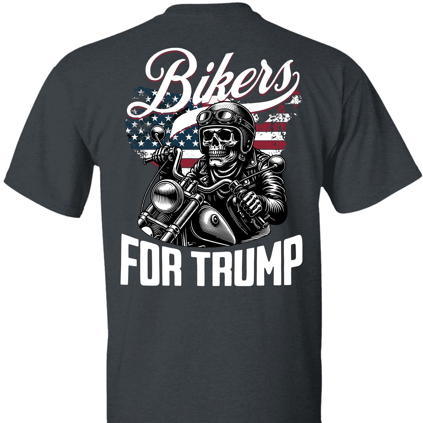 Bikers For Trump Shirt | Trump 2024 Shirt | Trump Supporter Backside Shirt Dark C1581 - GOP