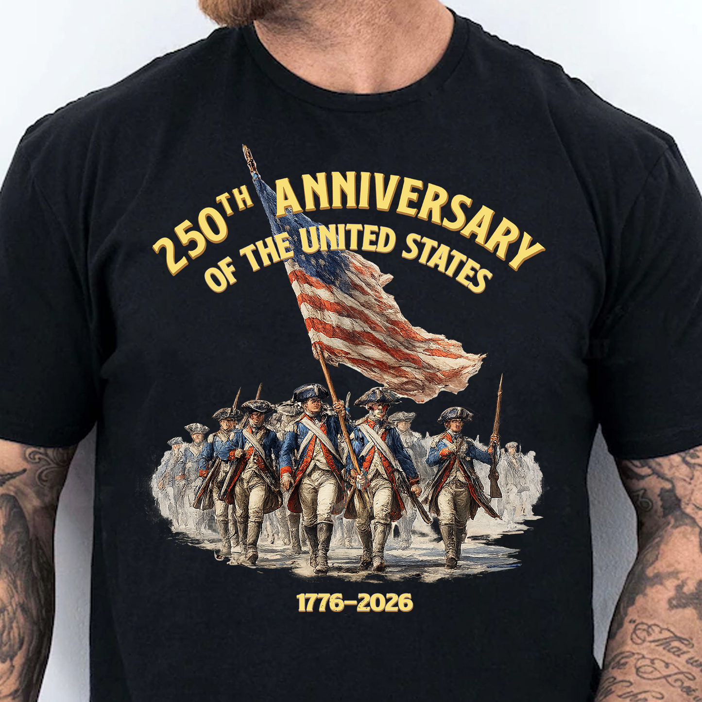 250th Anniversary Of The United States Dark Shirt | Patriotic Tee 684485