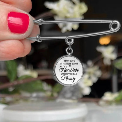 I Know You’d Be With Me | Personalized Memorial Graduation Pin | Memorial Pin | Custom Photo Charm 684862