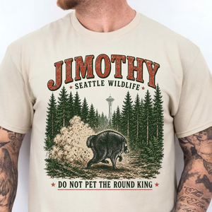 Jimothy Raccoon Seattle Wildlife Shirt, Funny Round King Tee, Vintage Pacific Northwest Wildlife Gift 685683