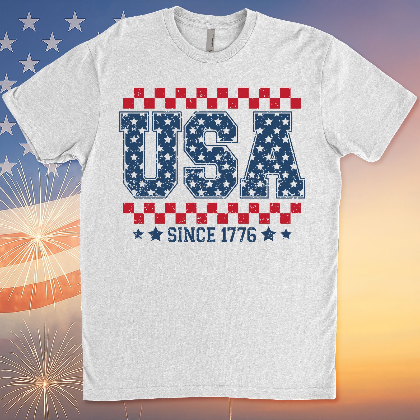 USA Since 1776 Shirt | Fourth Of July T-Shirt | Patriotic Flag Shirt | Independence Day Tee 682304