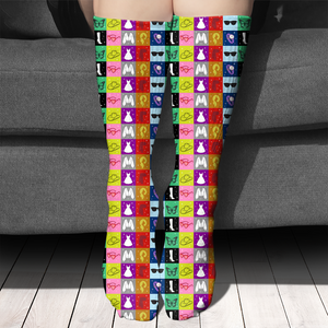 Colorful Pop Art Dolly Parton Socks, Country Music Tribute Apparel, Dolly Fan Gift 686300