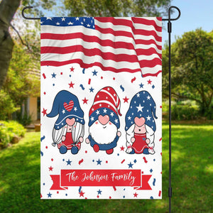 American Garden Flag 4th Of July Personalized Custom Garden Flag H388