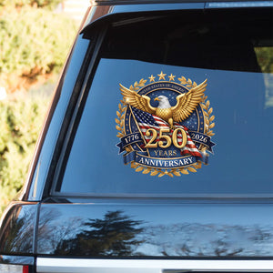 USA 250 Years Anniversary Decal, 4th of July 1776–2026 Car Decal, Patriotic Eagle US Flag Sticker 684223