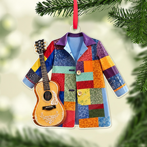 Dolly Parton Coat Of Many Colors Acrylic Ornament, Quilt Coat Christmas Decor, Dolly Parton Fan Gift 686173