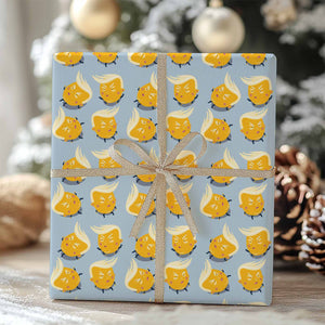 Funny Cartoon Trump Wrapping Paper, Trumpy Tanty Political Gift, Hilarious Christmas Wrap 686289