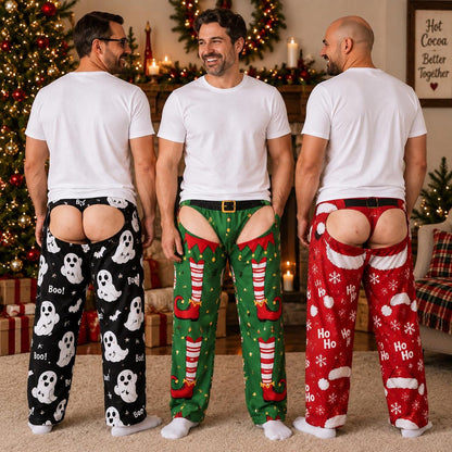 Funny Cheeky Christmas Pajamas Pants, Personalized Gift For Husband Dad Grandpa 686268 WFD