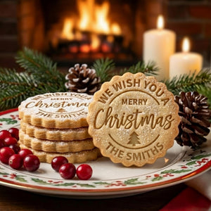 Personalized Cookie Cutter Stamp | Custom Family Name Christmas Cookie Cutters | Christmas Gift For Family 685980 WFD