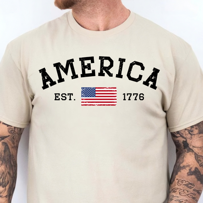America 250th Anniversary Bright Shirt, Patriotic USA Flag Tee, Independence Day Shirt 685296