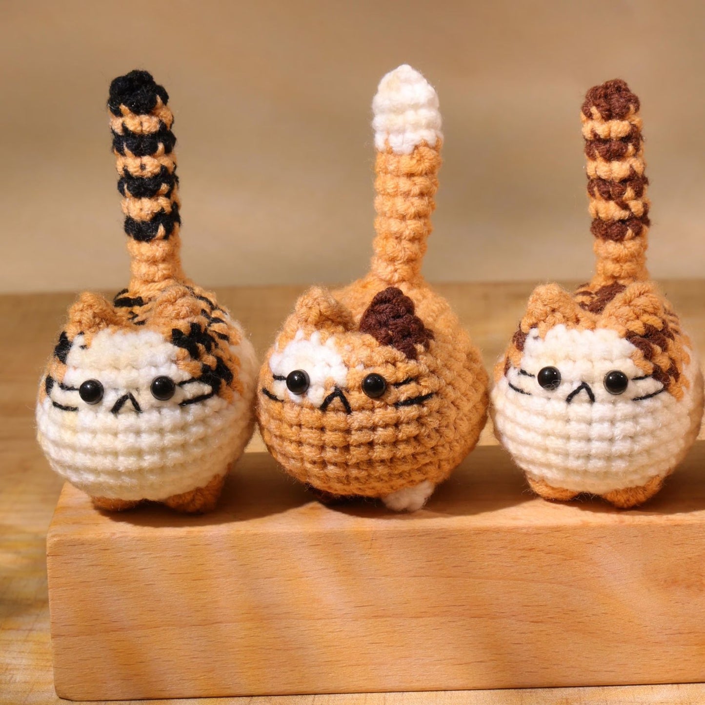 Crochet Mini Cat Keychain, Crochet Cat Stuffed Animal, Cute Gift for Cat Lovers 683933