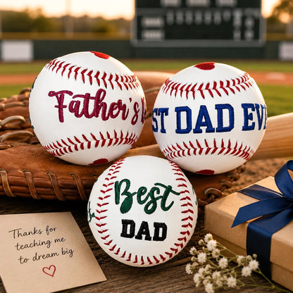 Custom Name Embroidered Baseball | Father’s Day Gift For Sports Lovers 685086