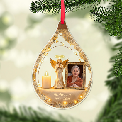 Custom Photo Memorial Acrylic Ornament, Personalized In Loving Memory Christmas Keepsake 686520