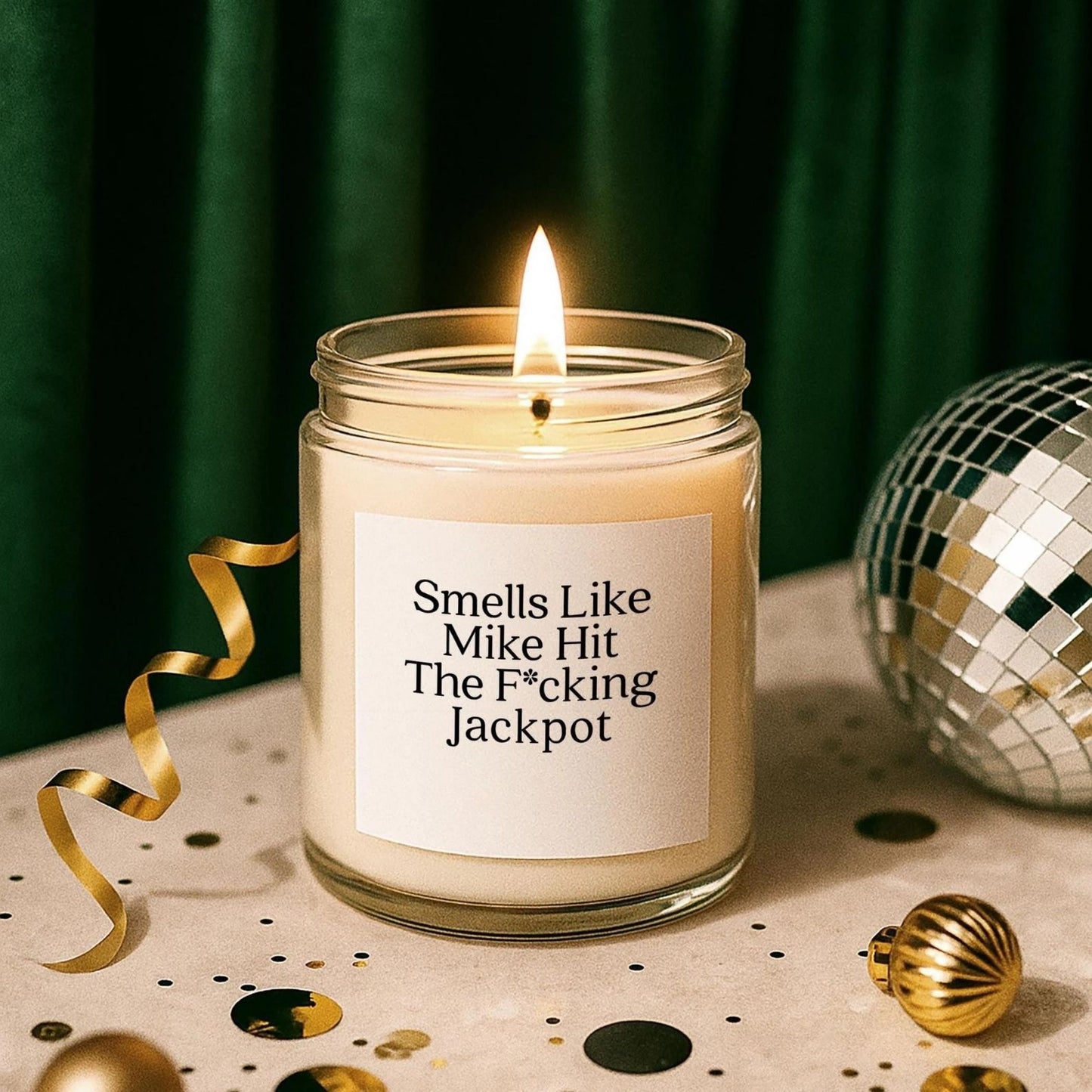 He Hit The Jackpot Funny Engagement Gifts | Personalized Engagement Candle | Gift For Bride 684762