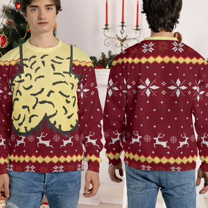 Dirty Ugly Christmas All-Over Print Sweatshirt, Merry Cockmas Sweatshirt, Funny Meme Christmas Sweater, Gift For Him 686072